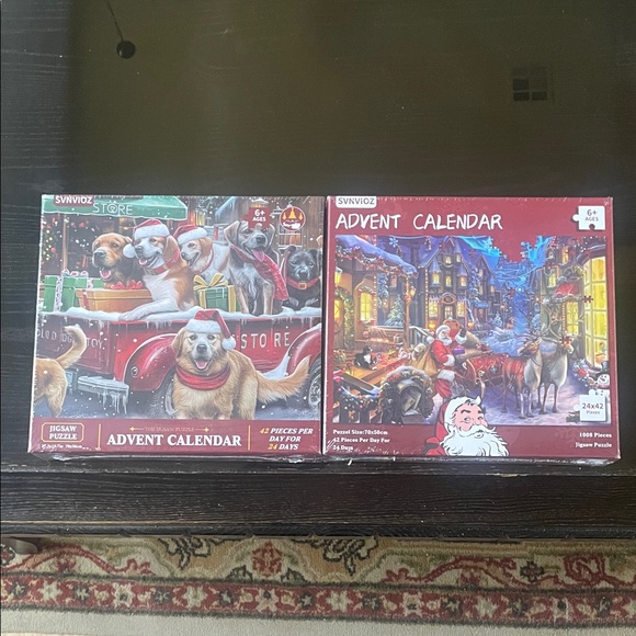 SVNVIOZ Other - SVNVIOZ Set of Two (2) Advent Calendar 1008 Pieces Jigsaw Puzzles